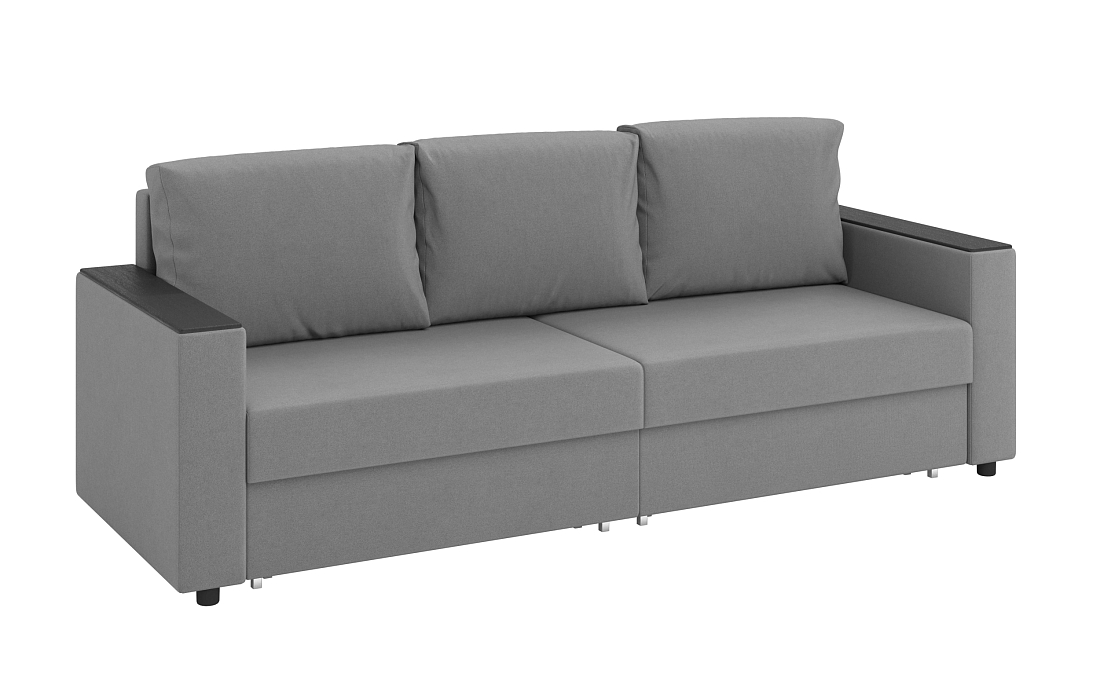 Гермес / Диван - кровать 3-х мест велюр parma 25 серый